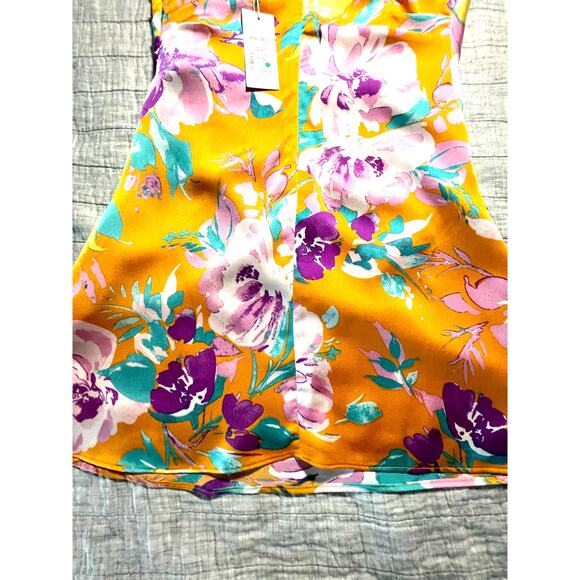 ASTR the Label Mini Dress - S - Orange Multi Floral - Adjustable Straps - NWT - Picture 15 of 15